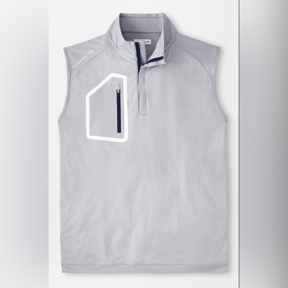 Peter Millar Forge Arrow Performance Quarter-Zip Vest XL